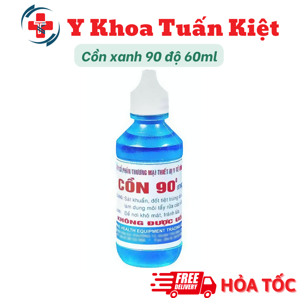 ✅ [Hỏa tốc] Cồn 90 độ chai lẻ 60ml
