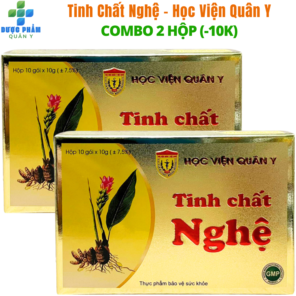 2 Hộp Tinh Chất Nghệ Học Viện Quân Y Giúp Giảm Đau Viêm Loét Dạ Dày Tá Tràng, Ợ Chua, Giúp Đẹp Da