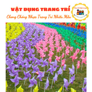  Combo 100 Chong Chóng Nhựa Nhiều Mẫu  ảnh thật  Trang Trí Trường Học Khu Du Lịch 