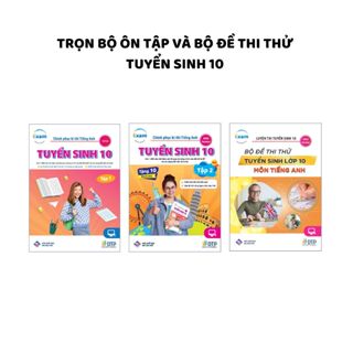Sách - Dtpboosk - Trọn bộ ôn tập và bộ đề thi thử Tuyển sinh 10 môn Tiếng Anh