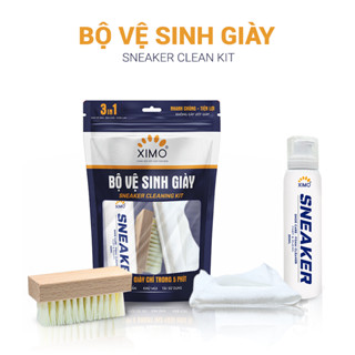 Chai Vệ Sinh Giày Nhanh Ximo Sneaker White Plus Làm Sạch Vết Bẩn, Tiện Lợi 150ml