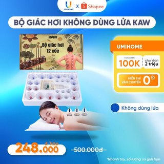  Bộ Giác Hơi Không Dùng Lửa KAW 24 Cốc - Dụng Cụ Cạo Gió Giác Hơi An Toàn Sử Dụng 