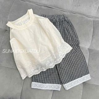 Set bộ Sofia bé gái sát nách phối quần dài