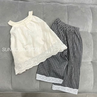 Set bộ Sofia bé gái sát nách phối quần dài