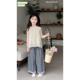 Set bộ Sofia bé gái sát nách phối quần dài