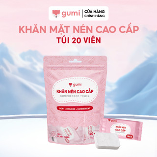 Khăn Mặt Nén Cotton Gumi Dày Dặn Dùng 1 Lần Tiện Dụng Khi Đi Du Lịch