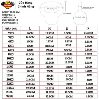 Tạ bình vôi 14Kg