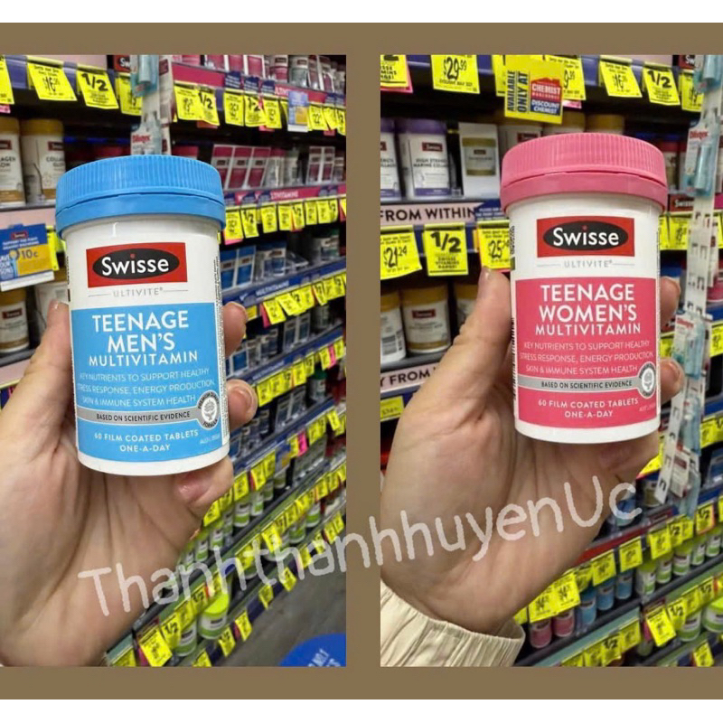 Swisse Teenage Ultivite Women / Men Multivitamin 60 Tablets