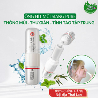   MẪU MỚI  Ống hít mũi Siang Pure Thái Lan Dầu hít thông mũi 2 đầu Siang Pure 