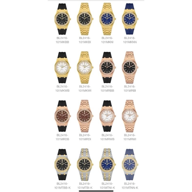 [Chính Hãng 100%] Đồng Hồ Nam Bentley BL2416 -10MKBB (2416) Máy Quartz (Pin) Kính Sapphiare Siz 41 V