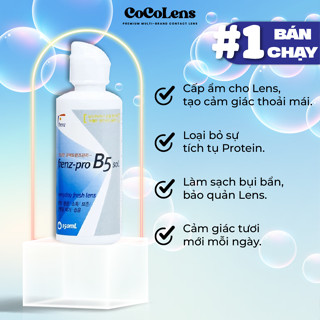  Nước Ngâm Lens Kính Áp Tròng Hàn Quốc Frenz Pro B5 Sol Everyday Fresh Lens 150ml 