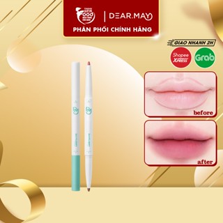Chì kẻ viền môi, tạo khối môi hai đầu Dearmay 2In1 Plumpy Lip Liner 0.46g