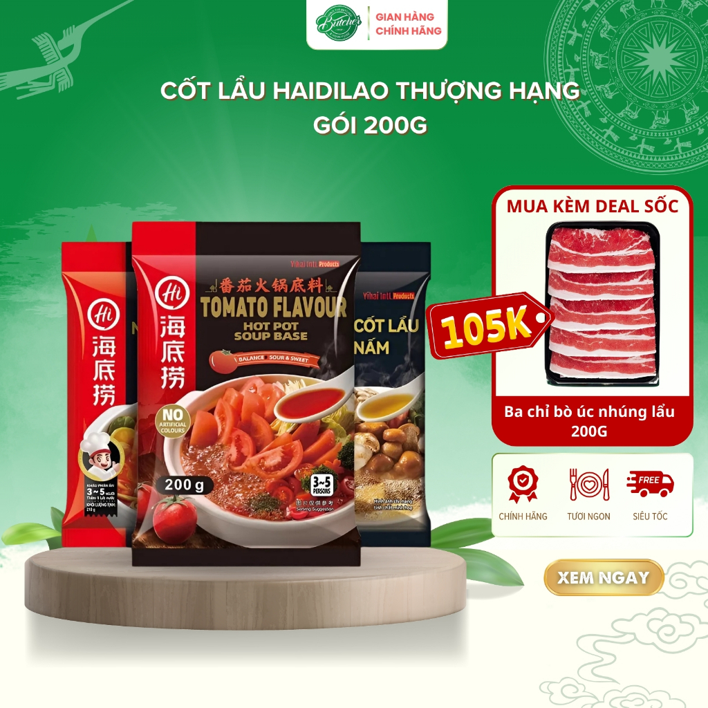 Cốt Lẩu Hadilao Thượng Hạng 5 Vị