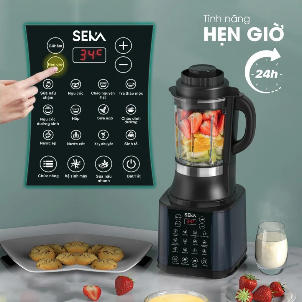 [Chính hãng] Máy xay sữa hạt SEKA E300,E400, E500 1750ml Đa năng với 14 chức năng ưu Việt