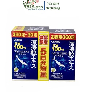 Viên uống Orihiro Shark Squalene 360 viên chiết xuất dầu gan cá mập sụn vi cá mập Nhật Bản