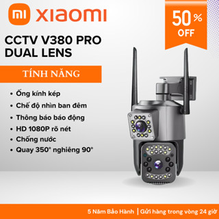 Xiaomi CCTV V380 Pro 4MP Ultra HD Camera Không Dây Ngoài Trời Ống Kính Kép Bảo Mật Tầm Nhìn Ban Đêm WIFI IP