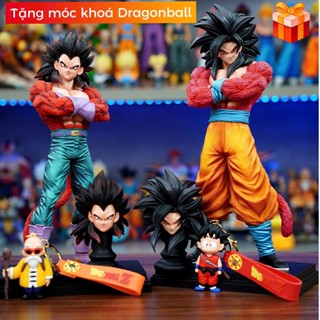 Mô hình Vegeta và Goku ssj4 cao 32cm DX Studio- Tặng kèm móc khóa Dragon Ball