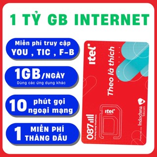 [SẬP GIÁ] Sim 4G Vinaphone ITEL TẶNG 1 TỶ GB/Tháng - Nghe Gọi Miễn Phí - Sẵn 1 Tháng Đầu - MAY35 MAY69S MAY89S D159V