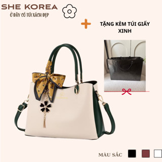 [Tặng kèm túi giấy] Túi xách nữ Trung Niên Sang Trọng, quà tặng cho mẹ/cô đẹp kèm khăn quấn túi SHE KOREA