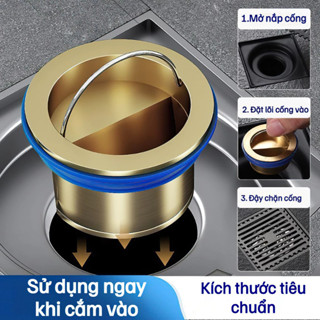 Nắp Đậy Cống Ngăn Mùi Thông Minh Chặn Nắp Cống Thoát Nước Sàn Nhà Tắm Chống Côn Trùng Ngăn Mùi Hôi Tiện Dụng