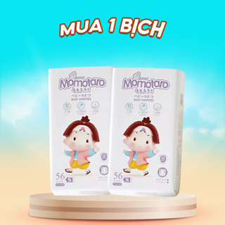   1 BỊCH  Bỉm Tã Quần Tã Dán MOMOTARO Chính Hãng Siêu Mỏng Thoáng - Mềm Mại - Chống Tràn 