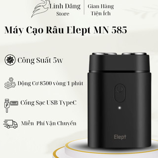  Máy Cạo Râu Elept Máy Cạo Râu Mini Mn585 2 Lưỡi Kép Tự Mài Sắc Chống Nước Ipx7 Chống Xén Râu Cạo Sạch Tận Chân Lông 