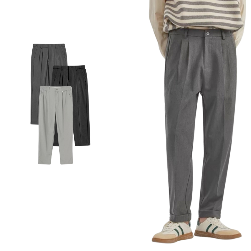 Quần Tây Nam, Quần Âu Nam Baggy vải co giãn nhẹ - phía sau lưng thun,