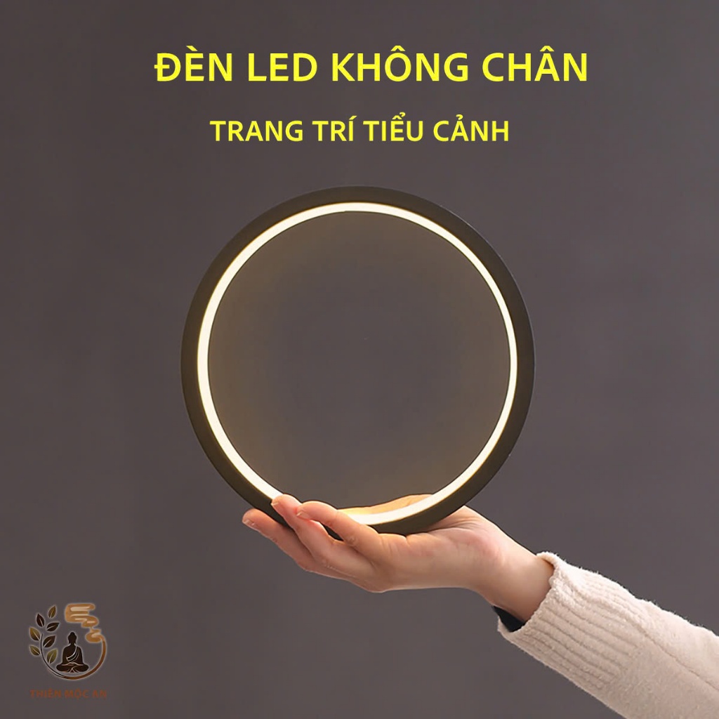 [HCM] Đèn hào quang đường kính 20cm và 30cm đèn led màu vàng ấm
