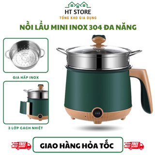 Nồi Lẩu Điện Mini Đa Năng 1-2 Người – Nấu Lẩu Nấu Mì Hấp Xào Chống Dính Tiện Dụng Cho Sinh Viên & Gia Đình 