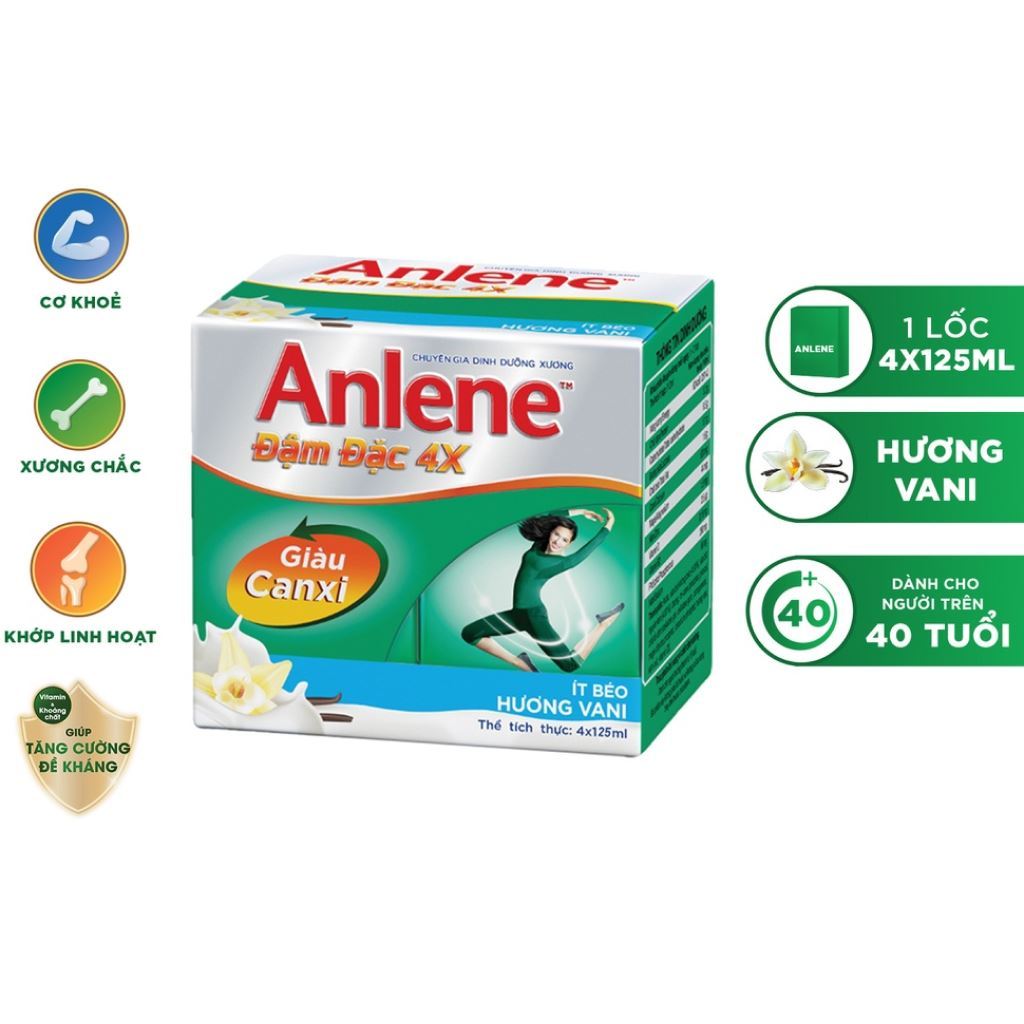 Sữa ANLENE hương vani 6 lốc