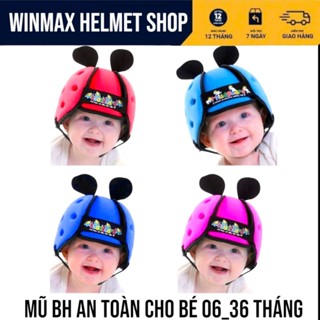 Mũ Bảo Hiểm Cho Bé 6 Tháng Đến 36 Tháng Tuổi Tâp Đi Tập Bò Chống Va Đập