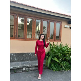 SET BỘ THUN GÂN TĂM LẠNH QUẦN DÀI ỐNG SUÔNG KÈM ÁO CO GIÃN [HÀNG MỚI VỀ]-HOA50