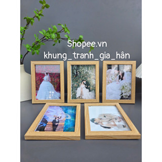 (Hình thật) Khung hình để bàn (mặt kính) , khung ảnh treo tường A6(10x15) B6(13x18) A5(15x21)