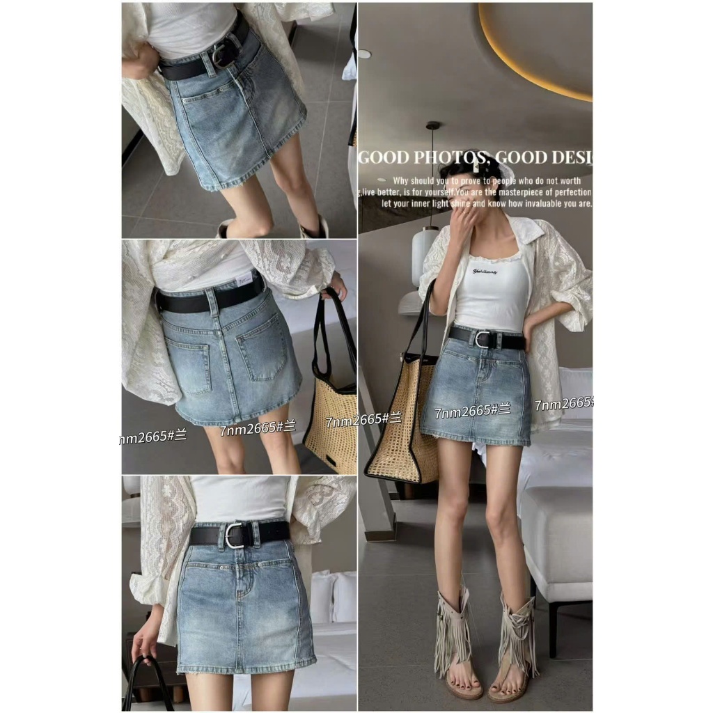 CHÂN VÁY JEANS 2665 - 𝟳𝗡𝗠