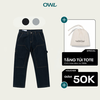 Quần jean Owlbrand Double Knee Relax