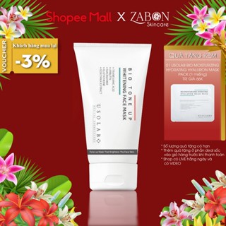 Kem ủ trắng mặt Usolab Bio Tone Up Whitening Face Mask Giúp sáng da, cải thiện sắc tố và làm mờ nám 50ml
