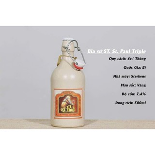 Bia sứ St. Paul Triple 7,6% Bỉ – chai 500ml