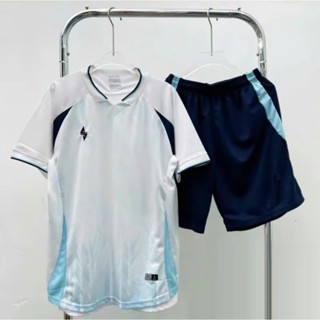 Bộ áo quần bóng đá,áo đá banh nam nữ PP xanh in tên số theo yêu cầu, áo thể thao chất liệu mè