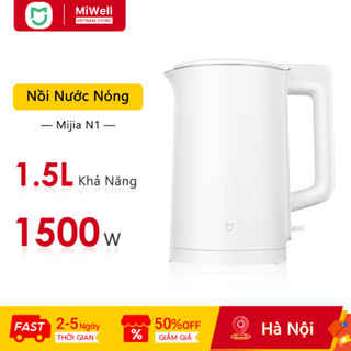  Xiaomi Mijia Ấm đun nước điện N1 1.5L,Đun sôi nóng nhanh 1500W,Thép không gỉ,Kiểm soát nhiệt độ thông minh,Ấm quá nhiệt 
