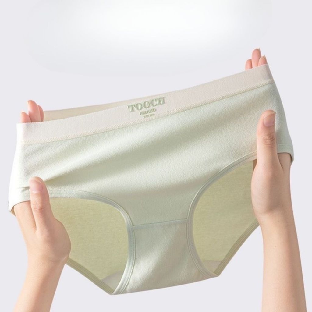 Quần lót nữ cotton mềm mại đáy may kháng khuẩn, Quần chip nữ cạp vừa màu sắc ngọt ngào SAVILL L4111