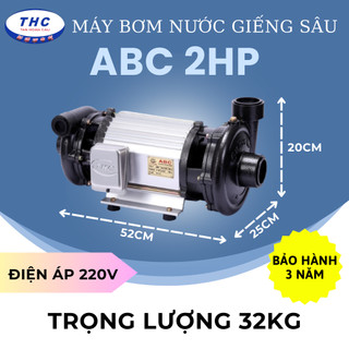 [HCM] Máy bơm nước hút giếng 2 đầu ABC 2HP (1500W) - 220V