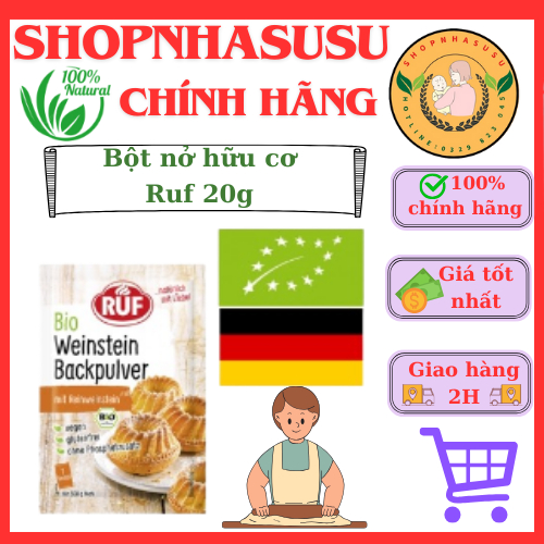 Bột nở hữu cơ Ruf 20g