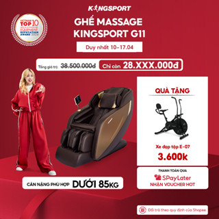 Ghế massage KINGSPORT G11 công nghệ mới Kingtech Touch Pro, 12 bài massage