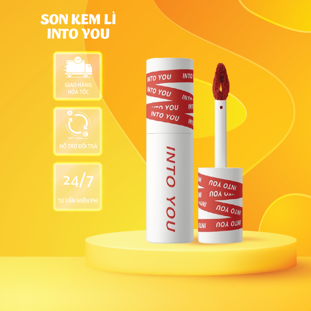 Son Lì Into You kem lì bùn môi Into You Em08 EM23 không trôi chính hãng bền Làm Đều Màu Môi JURA_STO