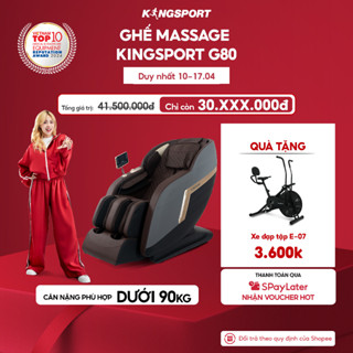 Ghế massage toàn thân cao cấp KINGSPORT G80 hệ thống con lăn 3D hiện đại, điều khiển bằng giọng nói thông minh