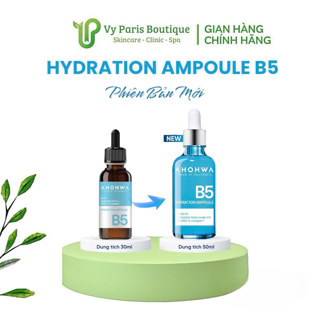 Serum Ampoule B5 Ahohwa cấp ẩm phục hồi da tổn thương mẩn đỏ