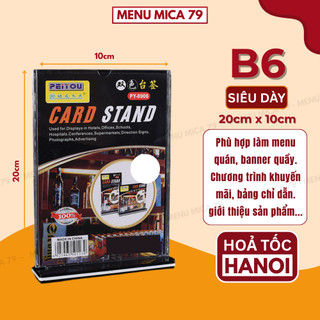 Bảng Menu Mica Để Bàn (Hàng siêu dày) A4 - A5 - A6 - B6