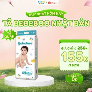 [1 BỊCH] Tã/Bỉm quần BEBEBOO công nghệ Nhật Bản khóa ẩm nhanh, siêu thấm hút size S/L/XL/2XL/3XL từ 40 miếng