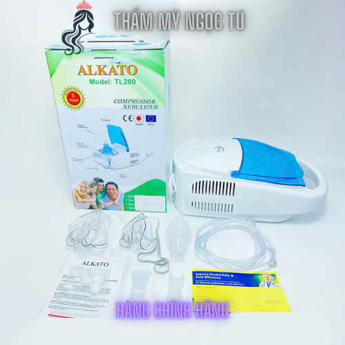 Máy Hút Mụn Alkato Nhật Bản Hút Dầu, Máy Khí Dung Mũi Họng Alkato Hút Bã Nhờn Se Khít Lỗ Chân Lông