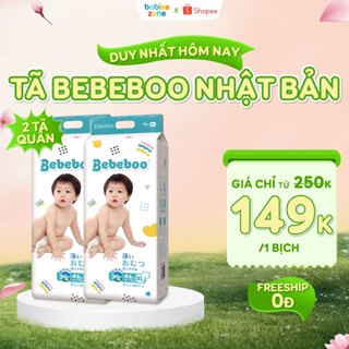 [2 BỊCH] Tã/Bỉm quần BEBEBOO thương hiệu Nhật Bản khóa ẩm nhanh, siêu thấm hút size S/M/L/XL/2XL/3XL từ 40 miếng